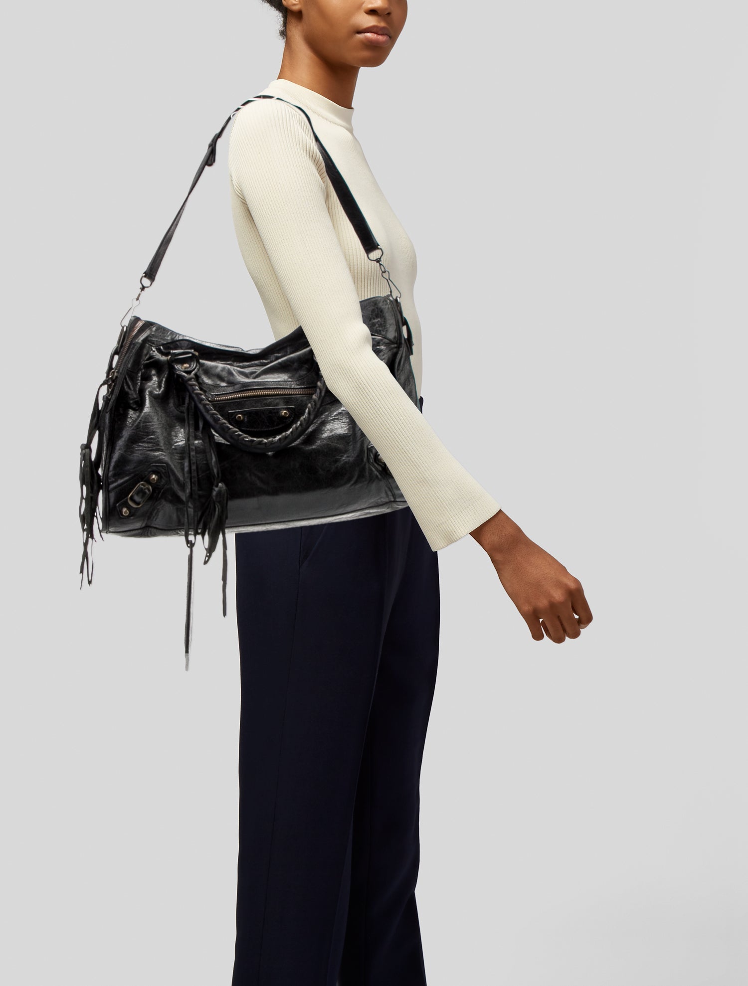 Balenciaga Leather Motocross Classic City Vintage